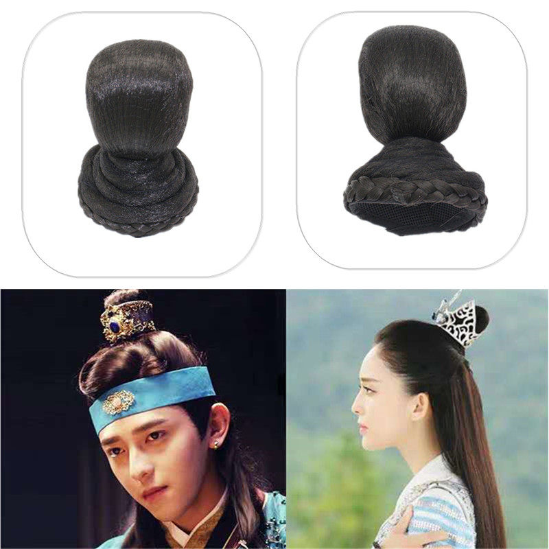 👑 古风发型变装神器 💁♂️ 古装假发男士发髻丸子头-发包-淘宝好物网