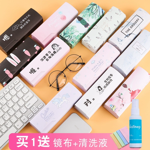 Брендовые свежие портативные ретро милые очки подходит для мужчин и женщин