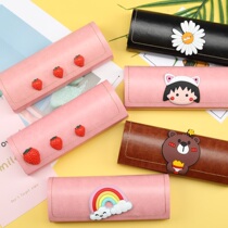 Glasses box ins girl heart portable Compression Resistance simple art myopia glasses box strawberry Sakura folding eye box