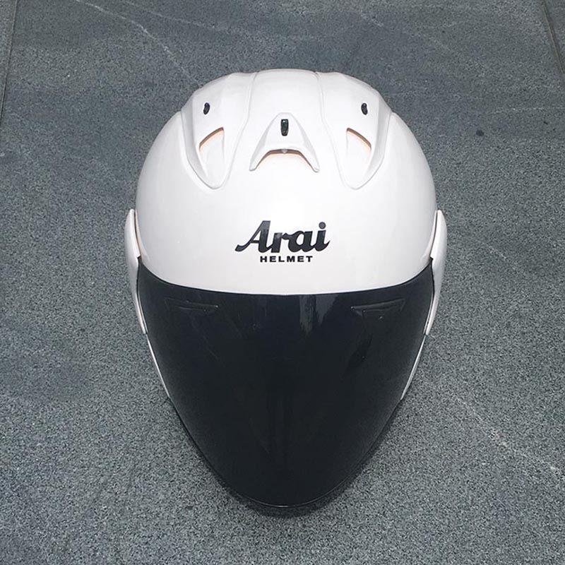 ARAI Dual Application Skull Motorcycle Helmet Novelty Retro Helmet