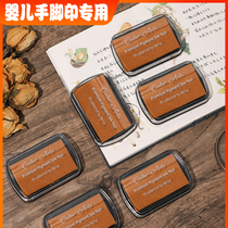 Baby non-toxic safe special ink baby foot printing new baby souvenir environmental protection