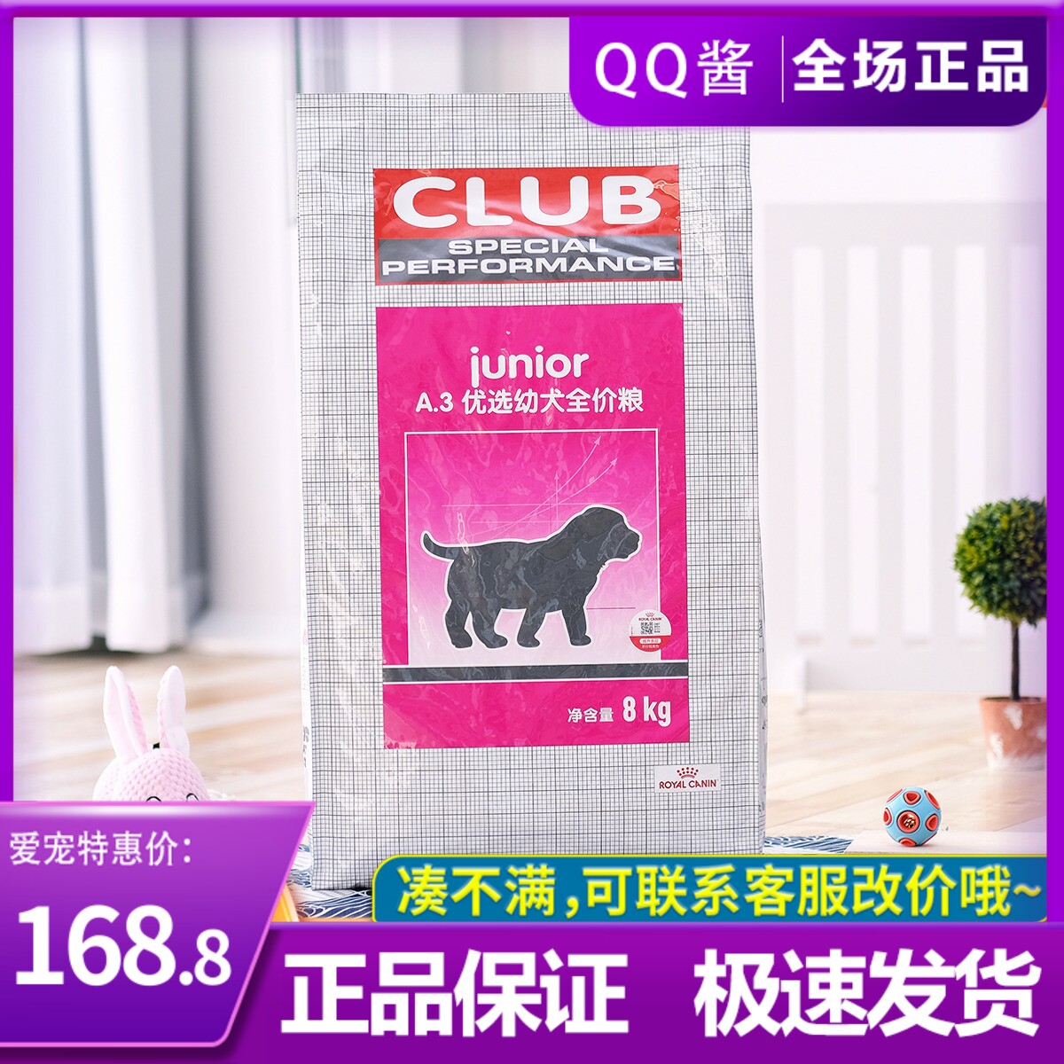 Royal A3 Pregnant Breastfeeding Motherdog Minidog Teddy Dog Bibear Yoke Summer Juvenile Dog Full Price Pet Dog Food 8kg