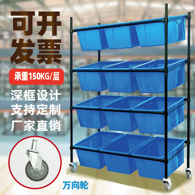 E-commerce warehouse sorting truck Clothing logistics distribution truck Shelf selection truck trolley Pulley mobile sorting vehicle