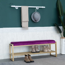 Nordic entry doorway Shoes Stool Clothing Shop Sofa rest stool Light Extravagant Bed Tail Bench Cloakroom Test Shoes Wear benches