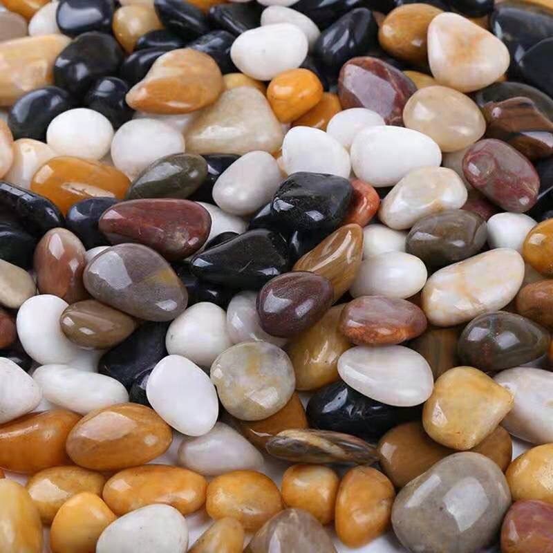 Fish Tank Stone Subbed Bottom Rain Flowers Stones Original Stone Natural Cobble Fish Tank Decoration Stones Colorful Stone Potted Flowers