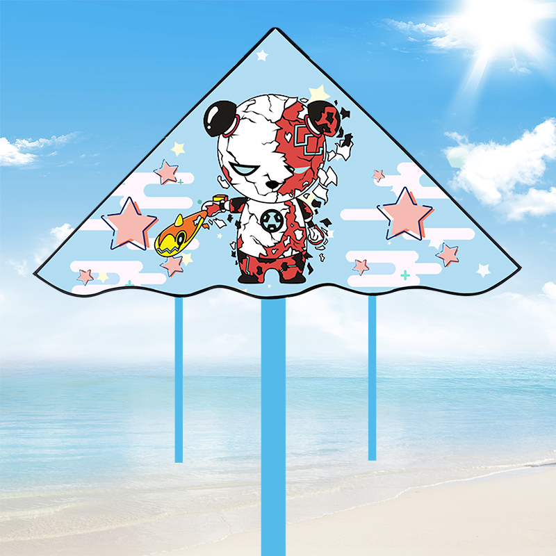 Cartoon Bear Weifang Kite Breeze easy to fly online Red children Handheld small number of adults Large special 2021 new
