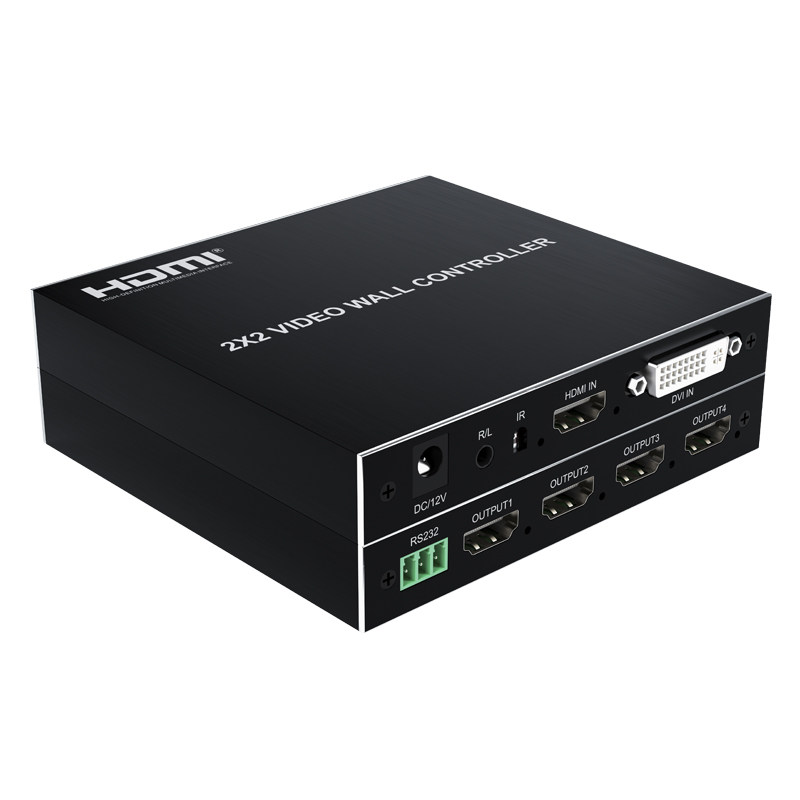 HDMI splicing wall splicing machine TV splicing box 1 in 4 out of multiple splicing modes 180 degrees rotation
