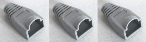 Super Class 5 Crystal Head Sheath Network Crystal Head Sheath RJ45 Crystal Head Sheath Grey