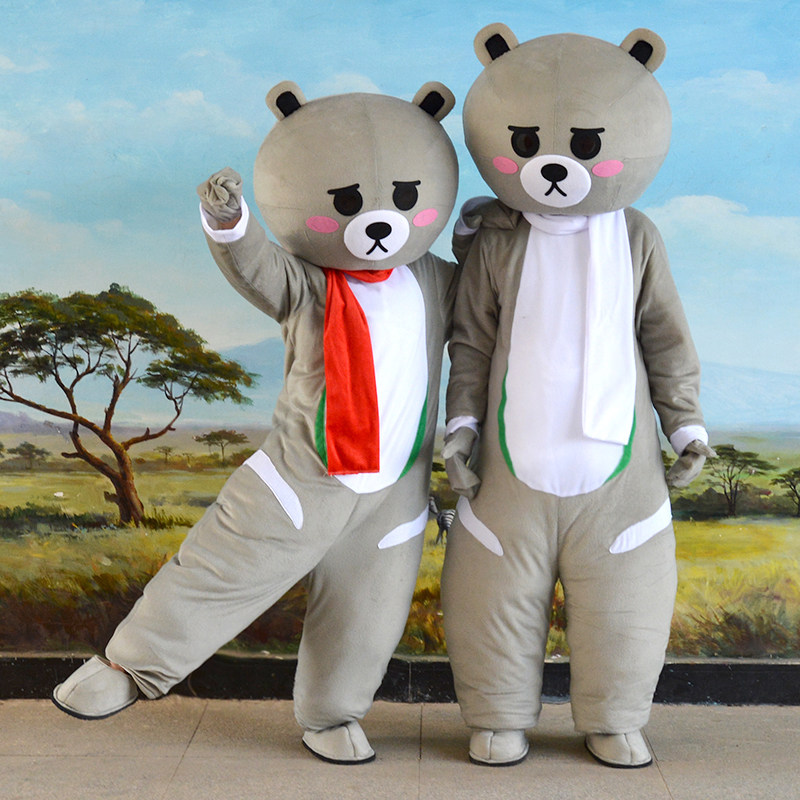 Douyin style bears doll clothing custom panda people wear walking performance funny happy Net Red Bear doll suit