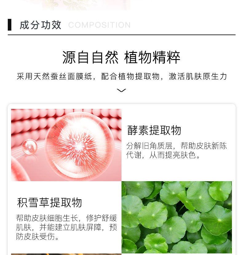 Thái Lan chính thức ủy quyền mặt nạ lụa Riouey Rui Wei giữ ẩm giữ ẩm sắc nét mặt nạ micro-Rui Wei màu hồng - Mặt nạ kem dưỡng ẩm da mặt