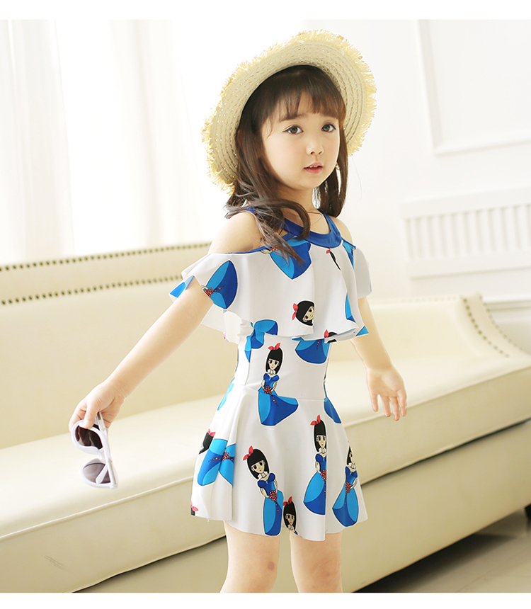 Bạn bơi cho bé gái đồ bơi bé gái vừa và lớn cho bé gái công chúa đồ bơi một mảnh váy bé gái mùa xuân nóng bỏng Hàn Quốc dễ thương - Bộ đồ bơi của Kid đồ bơi trẻ em quần rời