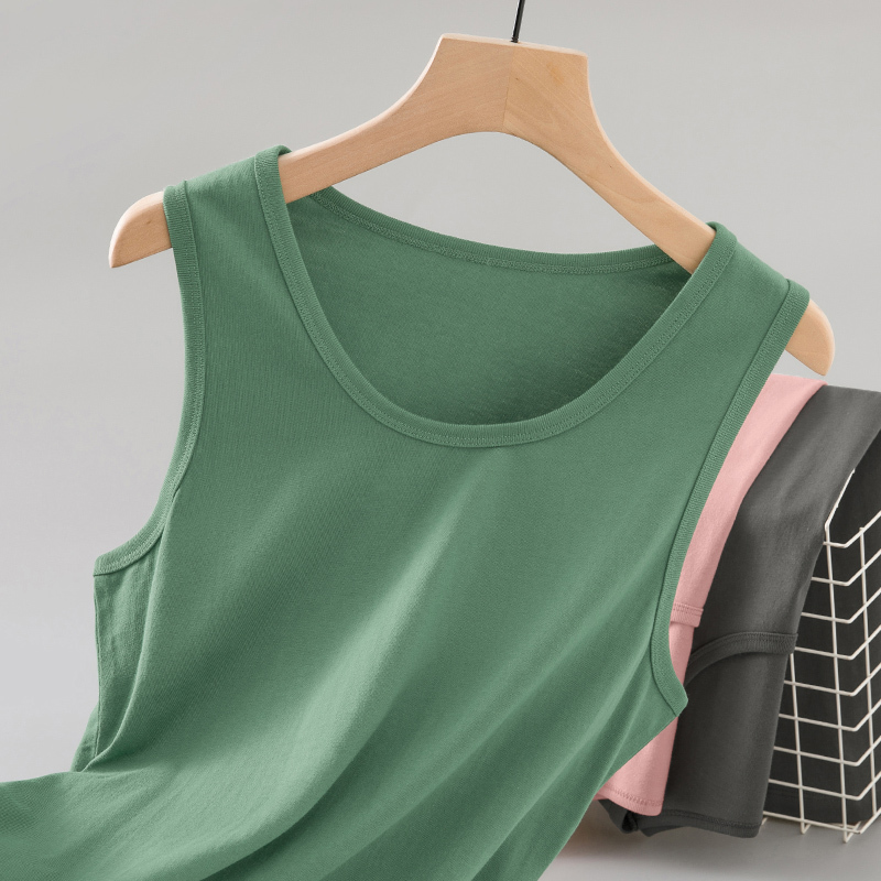 Men's Summer Thin Cotton Tank Top for Basketball, Sports, Fitness, Undershirt, Sleeveless T-Shirt