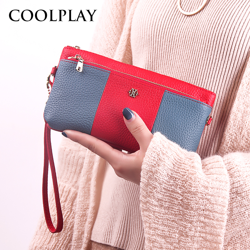 Clutch bag women's small bag clutch bag trendy leather messenger wallet large capacity can hold mobile phone Korean fashion coin purse