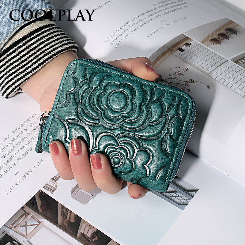 Card bag female type European and American minimalist personality Mini small calf leather Laced Organ Lady Multi-Position Small Card Bag Woman