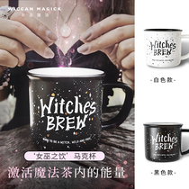 Witch Magic energy mug ins popular ceramic large capacity cup set with tea spoon Tea filter gift box