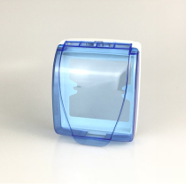 Type 86 Switch Socket Panel Waterproof Case Blue Transparent Waterproof Case Splash Box Kitchen Bathroom Switch Hood