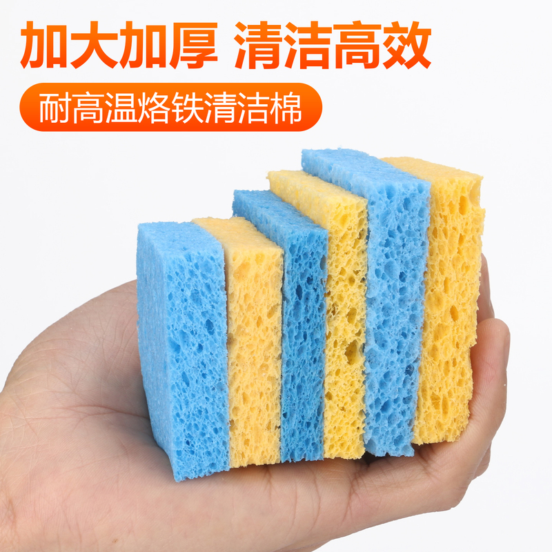 High-Temperature Resistant Soldering Iron Sponge, Electric Soldering Iron Sponge Tip Cleaning Pad, Thickened Compressed Type Soldering Station Desoldering Sponge