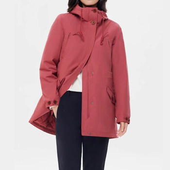 Women's windproof and rainproof fashionable mid-length cotton jacket Women's windproof and rainproof fashionable mid-length cotton jacket