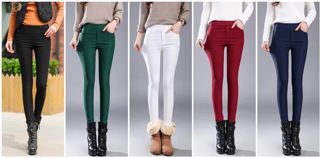 2018 mới mùa đông cộng với size cộng nhung mặc quần legging quần lọt khe nữ giảm béo cộng với quần cotton ấm chân