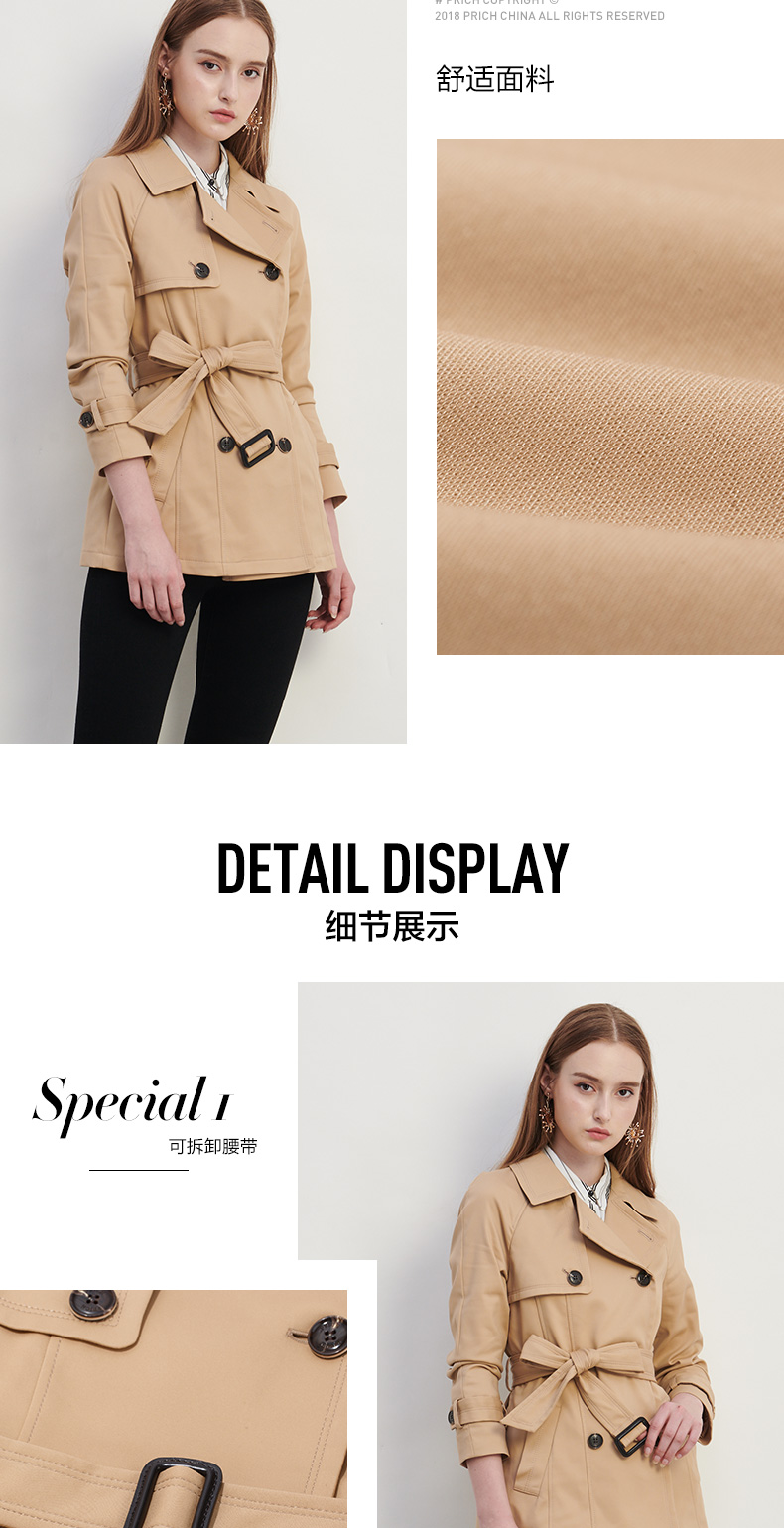 Trench pour femme PRICH en Coton - Ref 3226850 Image 8