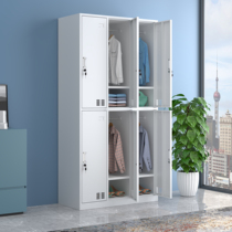 Six doors More wardrobe Office School Tin 6 Door Cabinet Staff Cabinet Bathroom Change Wardrobe storage cabinets deposit bookcase