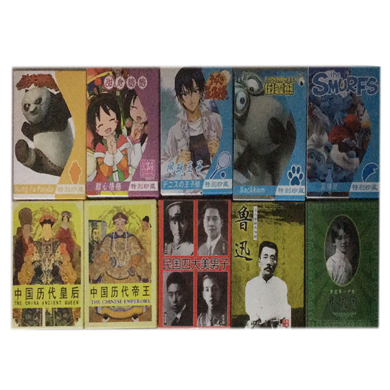 Collection of playing cards Sinology cartoon animation special card Blister box past emperors, queens, princes of tennis, kung fu