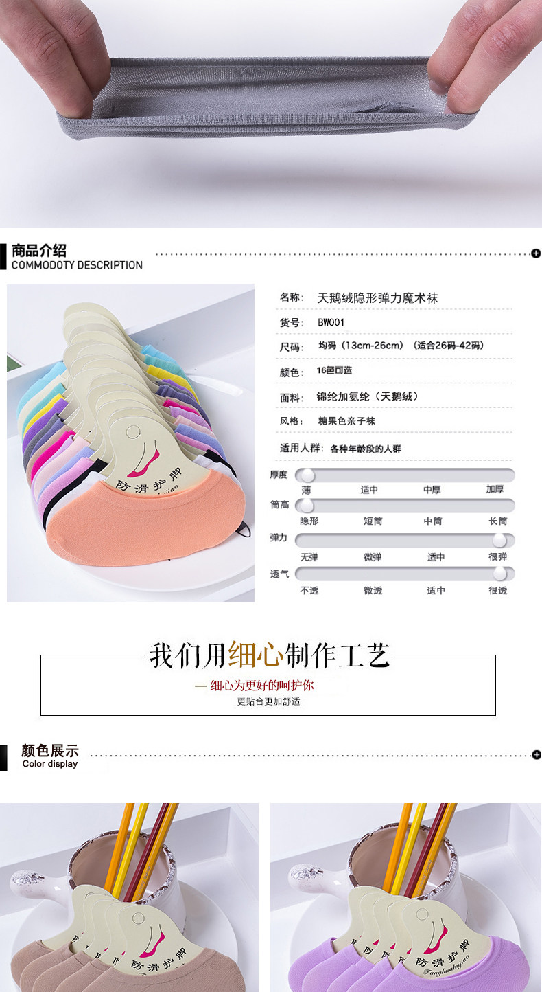 Chaussettes - collants Modèle Candy chaussettes invisibles - Ref 756993 Image 8