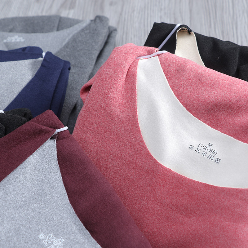 Superb double-sided German velvet seamless cutting autumn and winter couple models warm anti-static underwear base suit