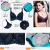 Ansa Ladies Underwear Full Cup, Side Milk Gathering Áo ngực có thể điều chỉnh Phong cách mỏng Sọc khâu thời trang - Áo ngực không dây