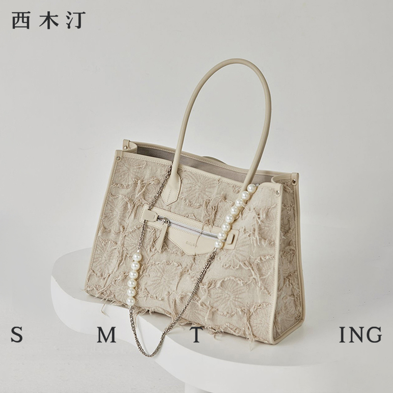 【Ximuting】 Subtle Fragrance, Niche Handbag, Women's Light Luxury, High-End Feel, Large Capacity Commuter Bag