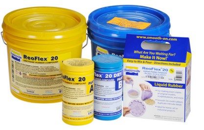 SMOOTH-ON Reoflex 20 30 40 50 60 Dry polyurethane rubber