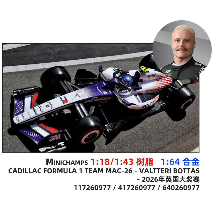 Miniature 1:64 Cadillac F1 Team 2026 Miami Australia Uk Racing Model Miniature 1:64 Cadillac F1 Team 2026 Miami Australia Uk Racing Model