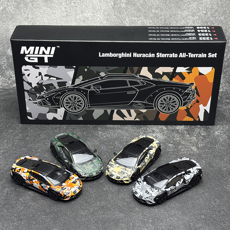 Minigt 1:64 Lamborghini Huracan Sterrato Camouflage Paint Set Model S0026 Minigt 1:64 Lamborghini Huracan Sterrato Camouflage Paint Set Model S0026