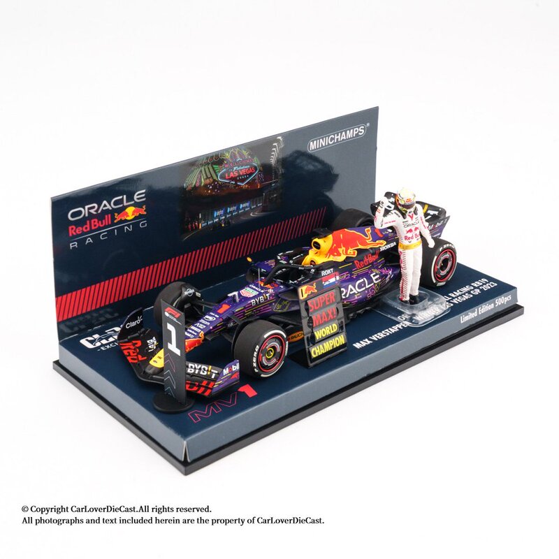 Miniature 1:43 Red Bull F1 Rb19 2023 Las Vegas Verstappen Racing Car Model Miniature 1:43 Red Bull F1 Rb19 2023 Las Vegas Verstappen Racing Car Model