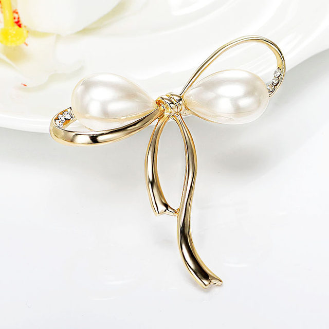 ເກົາຫຼີ bow brooch corsage ເຄື່ອງປະດັບແມ່ຍິງຄົນອັບເດດ: ຊຸດ badge cardigan ໃຫຍ່ pin versatile pearl shawl buckle