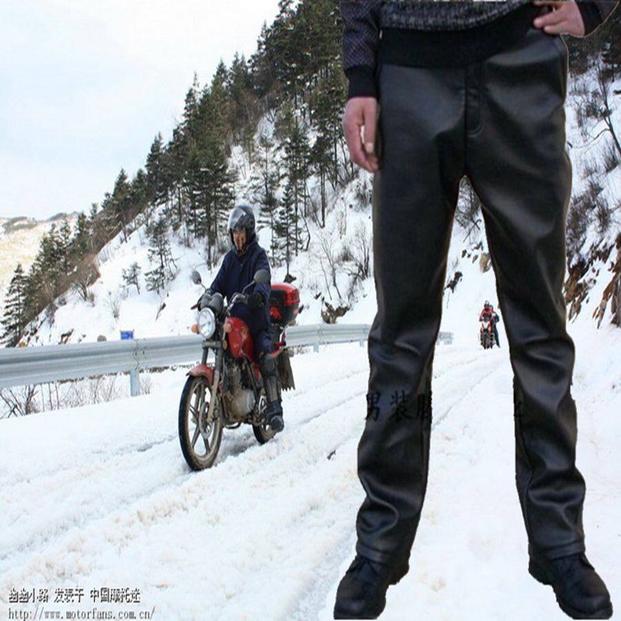 Pantalon cuir homme serré pour hiver - Ref 1481043 Image 6