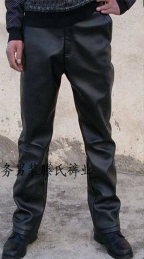 Pantalon cuir homme serré pour hiver - Ref 1481043 Image 8