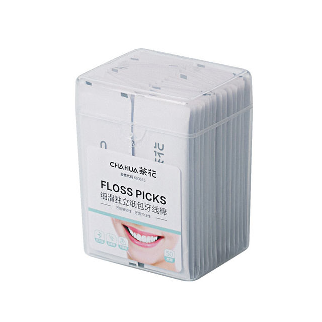 Camellia dental floss ultra-fine family floss 50 ຕ່ອນດຽວຖົງເຈ້ຍເອກະລາດ dental floss stick ສາຍຢາຖູແຂ້ວແບບພົກພາໃນຄົວເຮືອນ