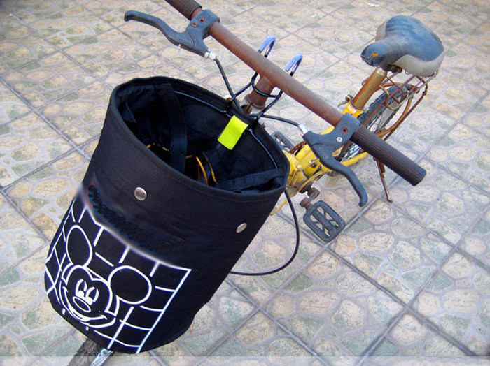 Panier pour vélo en toile - Ref 2258168 Image 7