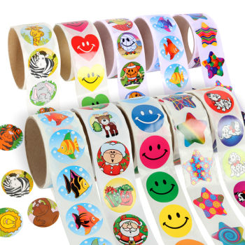 Colorful toy holiday gift kindergarten cartoon sticker