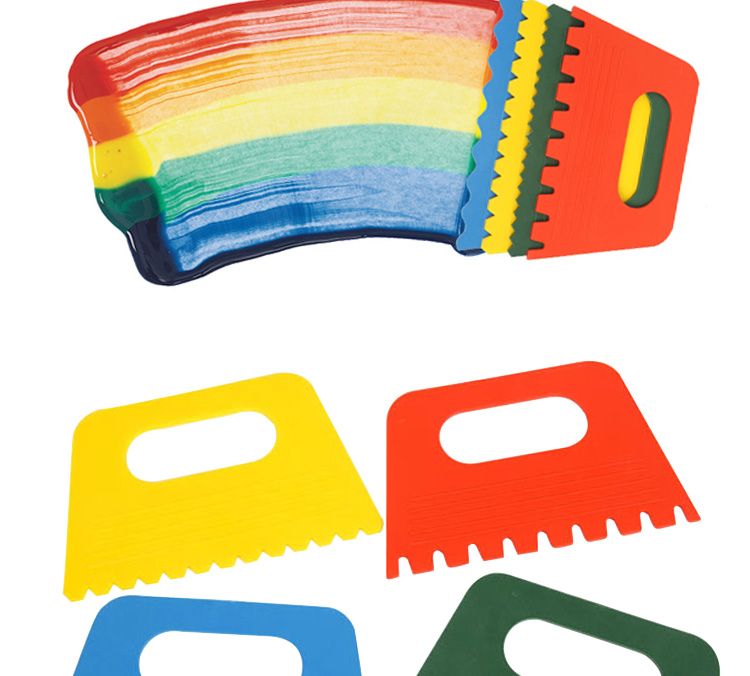 4 piece sơn cạo board mẫu giáo của nhãn hiệu sản xuất TỰ LÀM nguồn cung cấp bức tranh graffiti bàn chải công cụ bàn chải đồ chơi thông minh cho bé