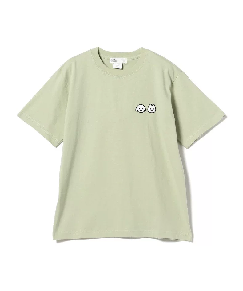 BEAMS Tokyo Cultuart Matsui Dog 24SS all -cotton puppy illustration printing short -sleeved T -shirt