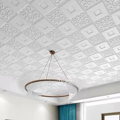 3d three-dimensional wall sticker wallpaper self-adhesive ceiling sticker hanging ceiling roof decoration wallpaper waterproof and moisture-proof wall renovation