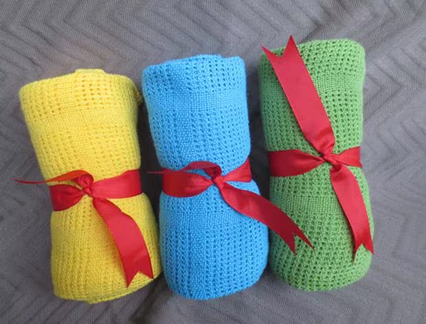 Trẻ em Chăn Blanket Blanket hầm rỗng cho điều hòa không khí mùa hè chăn mền Cầu vồng chăn thú chăn mền - Ném / Chăn chăn lông cừu yuki