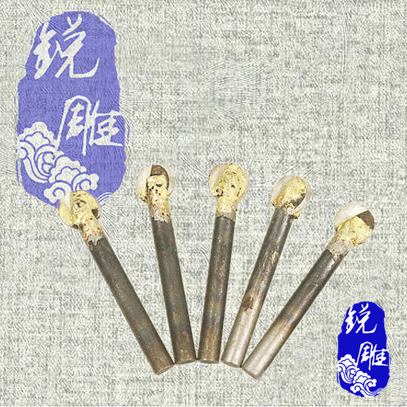 6mm shank round welding knife welding round knife ball knife power tool Engraving Knife Head Root Carved Wood Carving