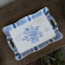 Foreign trade groceries-French country gardening tools small potted plastic lotor home art retro tray