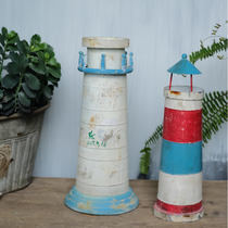 Foreign trade proofing solitary-marine wind hipster iron lighthouse decoration ornaments gardening desktop shooting props