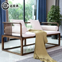 gỗ Trung Quốc sofa ghế ba chữ số kết hợp mới của Zen tối giản phòng mô hình đồ nội thất phòng khách cổ custom-ready - Ghế sô pha ghế sofa giá rẻ