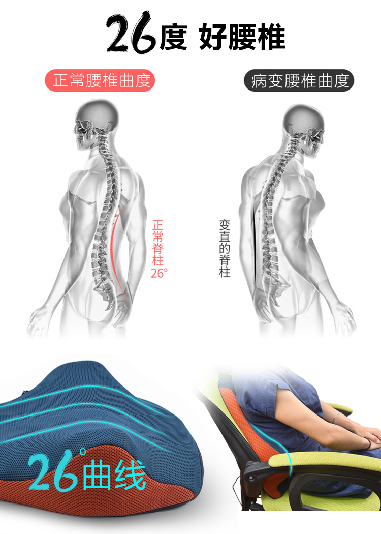 đệm gối văn phòng eo thắt lưng đệm tựa lưng ghế đệm thắt lưng hỗ trợ thắt lưng đệm xe thắt lưng gối phụ nữ có thai thở - Trở lại đệm / Bolsters gối tựa lưng văn phòng cao su non