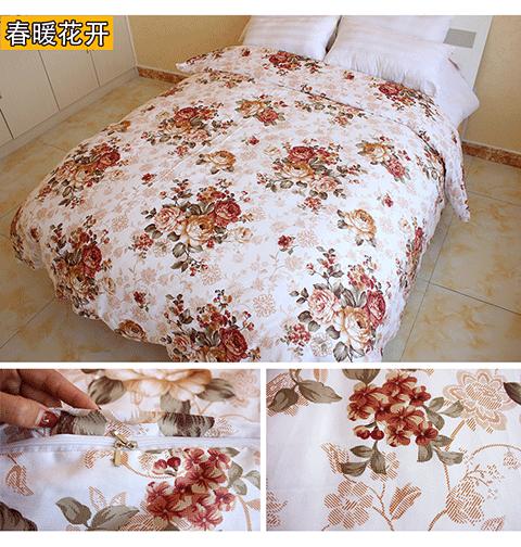 Cotton twill quilt cover đơn mảnh đôi sinh viên 1,5m giường 1,8 m phim hoạt hình dải bông duy nhất chăn chăn cotton
